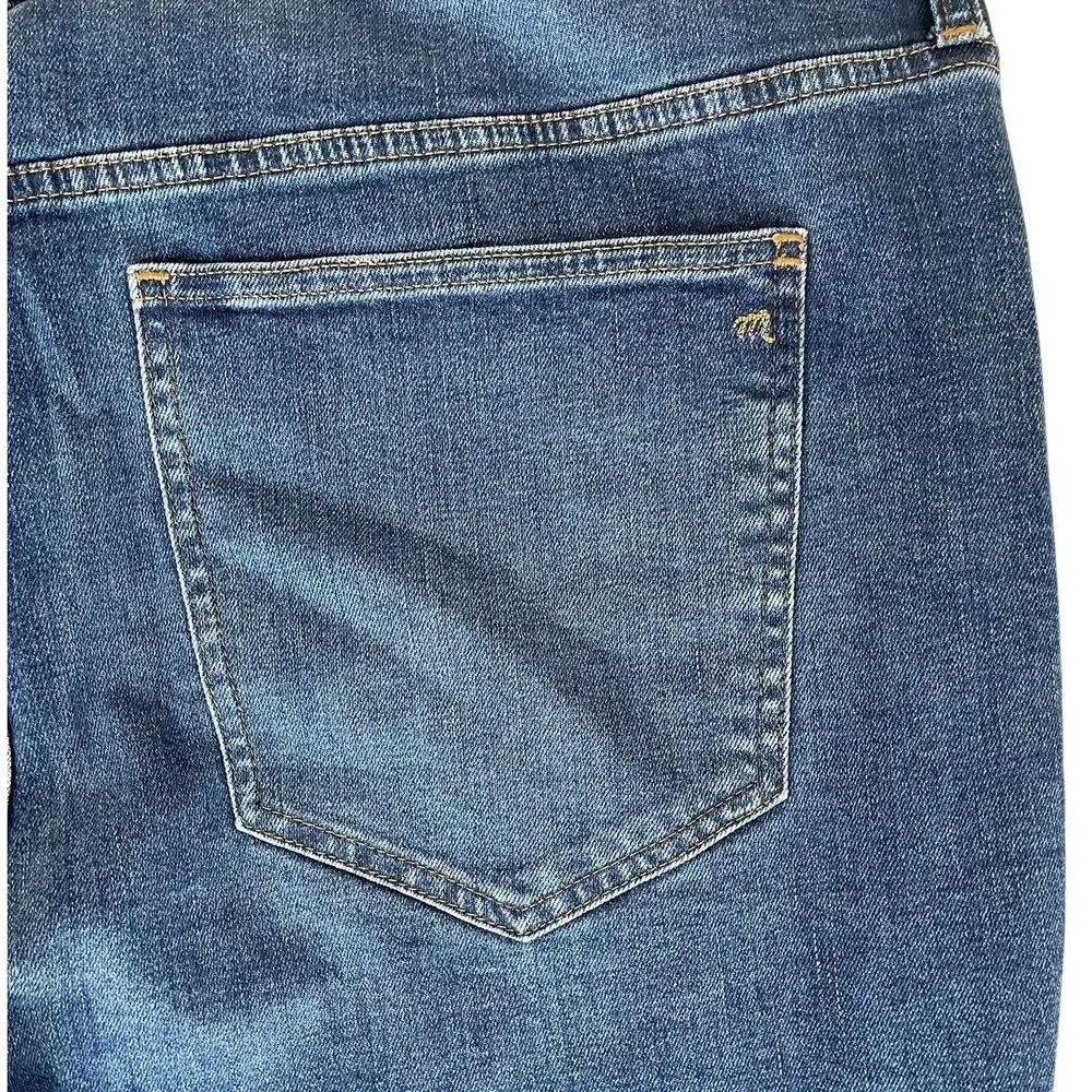 Madewell Mid-Rise Kick Out Jeans Dark Blue Size 22W - Picture 7 of 16